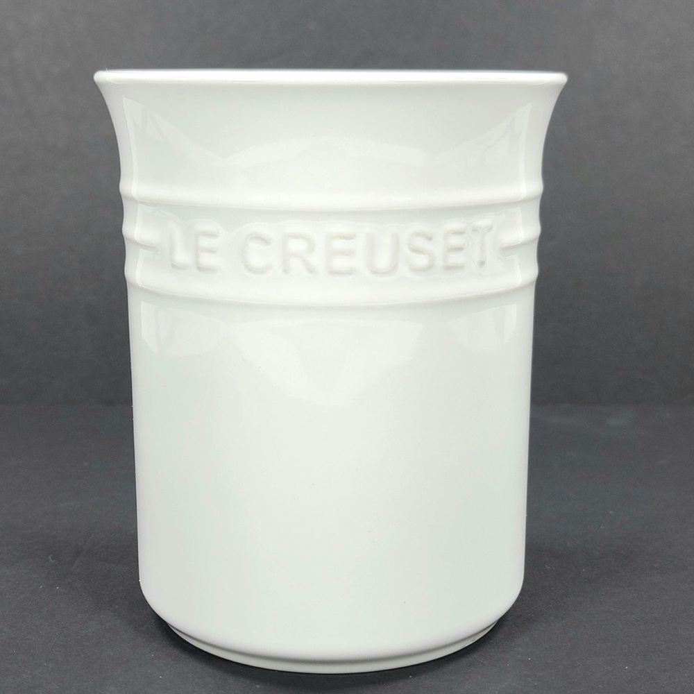 NEW Le Creuset White Stoneware Utensil Crock 1L Holder